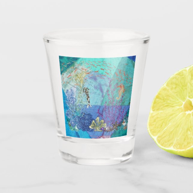Kleine Meerjungfrau Schnapsglas (Vorderseite)