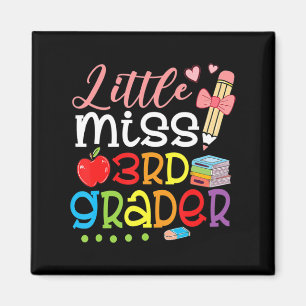 Kleine Miss 3. Klasse zurück zu Schulmädchen Dritt Magnet