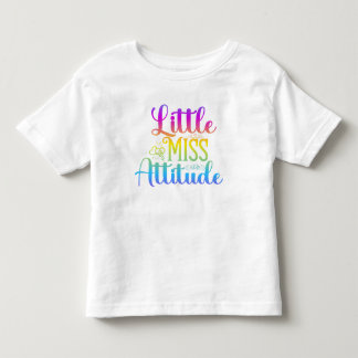 Kleine Miss Attitude Kinder T-Shirts