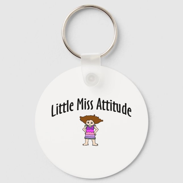 Kleine Miss Attitude Schlüsselanhänger (Vorderseite)