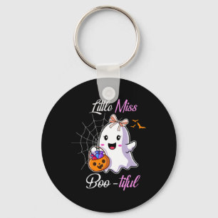 Kleine Miss Boo-schönes Niedliches Halloween-Kostü Schlüsselanhänger