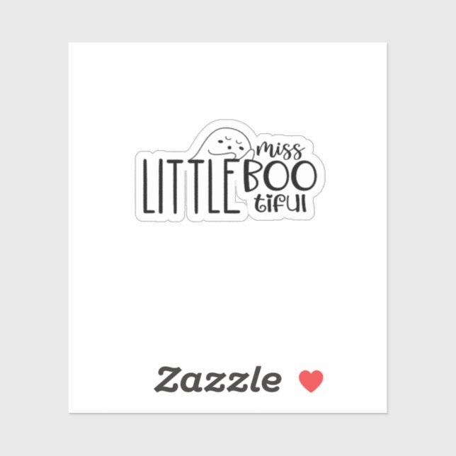 Kleine Miss Bootiful Retro Classic Aufkleber (Blatt)