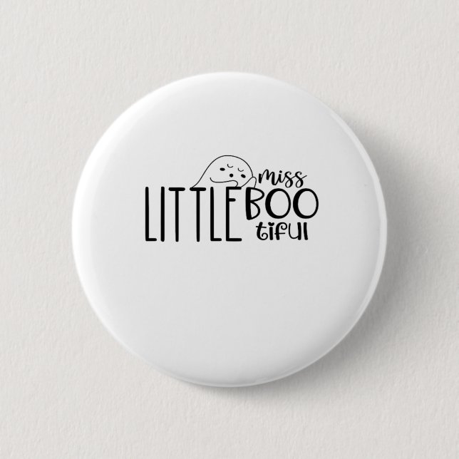 Kleine Miss Bootiful Retro Classic Button (Vorderseite)