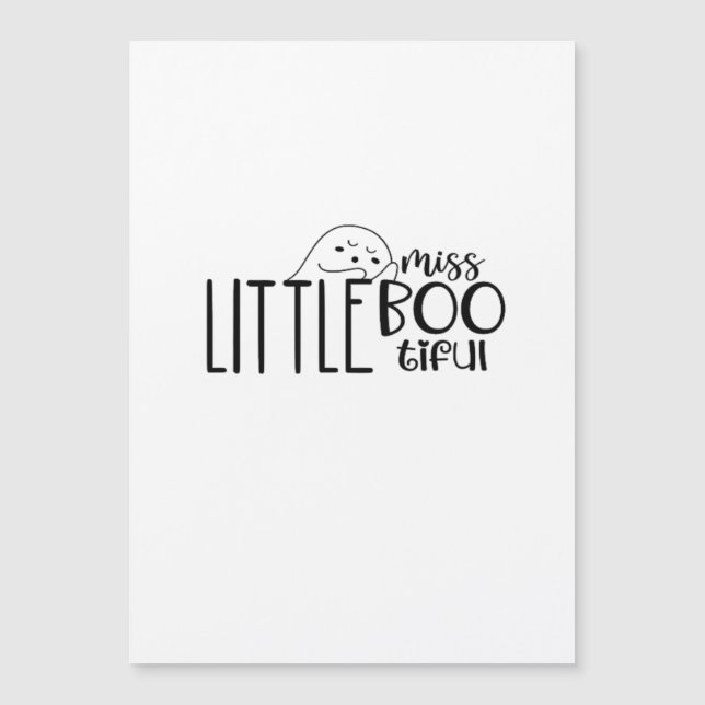 Kleine Miss Bootiful Retro Classic Magnetkarte (Vorderseite)
