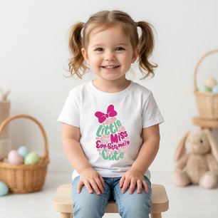 Kleine Miss Ei schmal Niedlich Ostern für Kinder T-Shirt