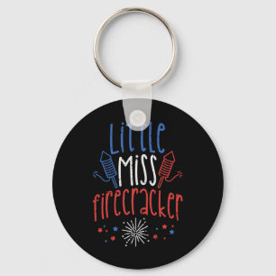 Kleine Miss Firecracker Funny 4. Juli Pride Gi Schlüsselanhänger