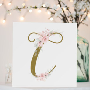 Kleine Miss Floral Baby's Erstes Badekinderzimmer Poster