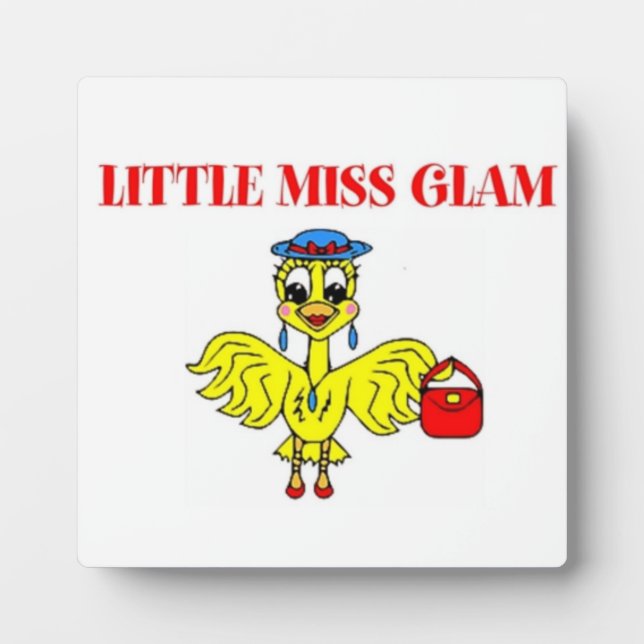 KLEINE MISS GLAM FOTOPLATTE (Vorderseite)
