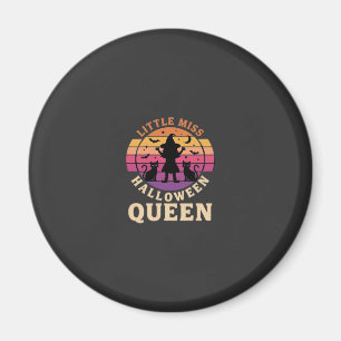 Kleine Miss Halloween Königin Hexe Katze Design_1 Magnet
