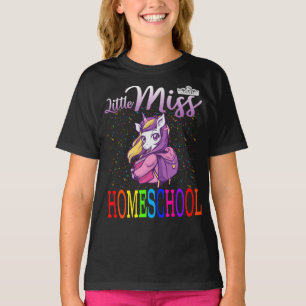 Kleine Miss Homeschool Unicorn T-Shirt