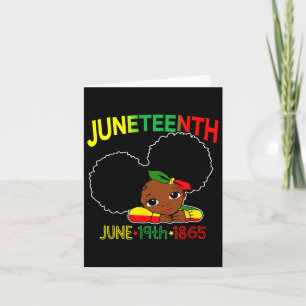 Kleine Miss Juneteenth Celebrate 19. 1865 June Bl Karte
