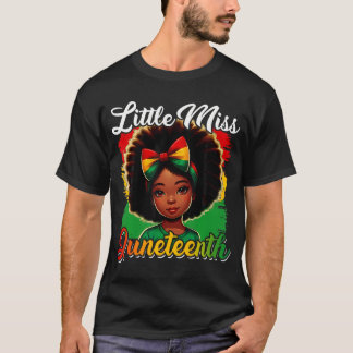 Kleine Miss Juneteenth Shirt Girl Kleinkind Kinder