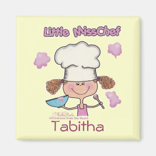 Kleine Miss Koch personalisieren Magnet