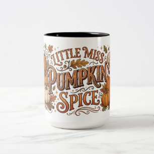 Kleine Miss Kürbisgewürz Zweifarbige Tasse