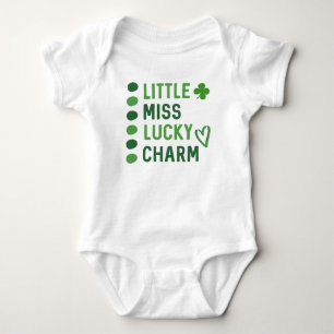 Kleine Miss Lucky Charm // Niedlicher St Patrick's Baby Strampler