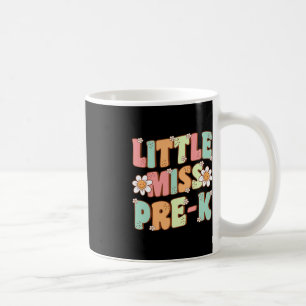 Kleine Miss Pre-K Mädchen zurück in die Schule Ret Kaffeetasse