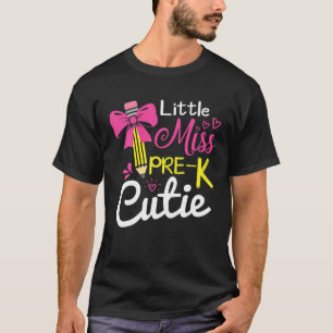 Kleine Miss Pre-K Süsse zurück zu Schulmädchen T-Shirt