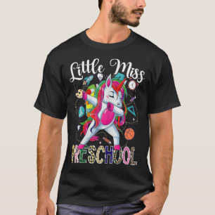 Kleine Miss Preschool Hallo ersten Tag der Vorschu T-Shirt