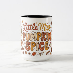 Kleine Miss Pumpkin Spice Zweifarbige Tasse