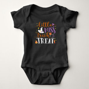 kleine Miss Süßigkeiten oder Saures süßer Hallowee Baby Strampler