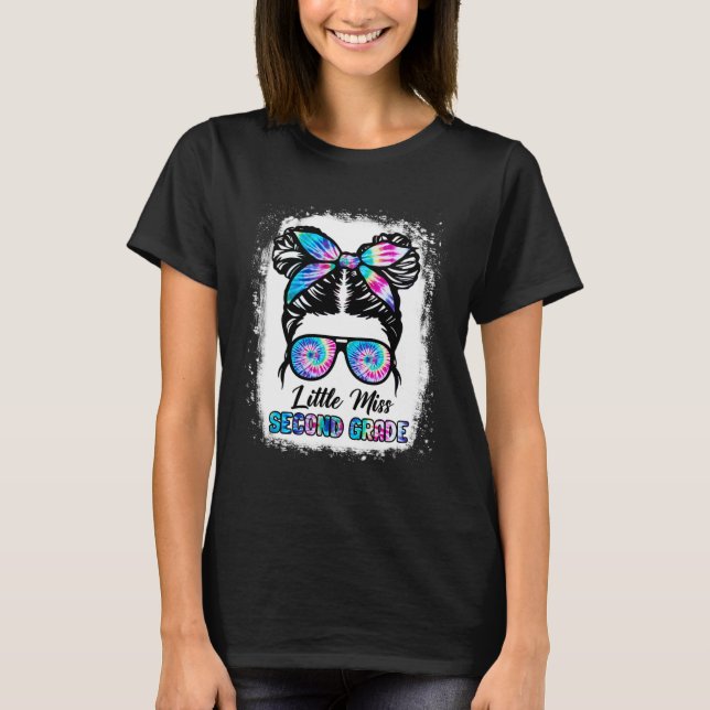 Kleine Miss zweite Klasse Mädchen zurück zur Schul T-Shirt (Vorderseite)