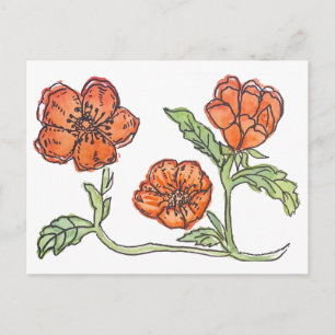 Kleine Mohn Postkarte