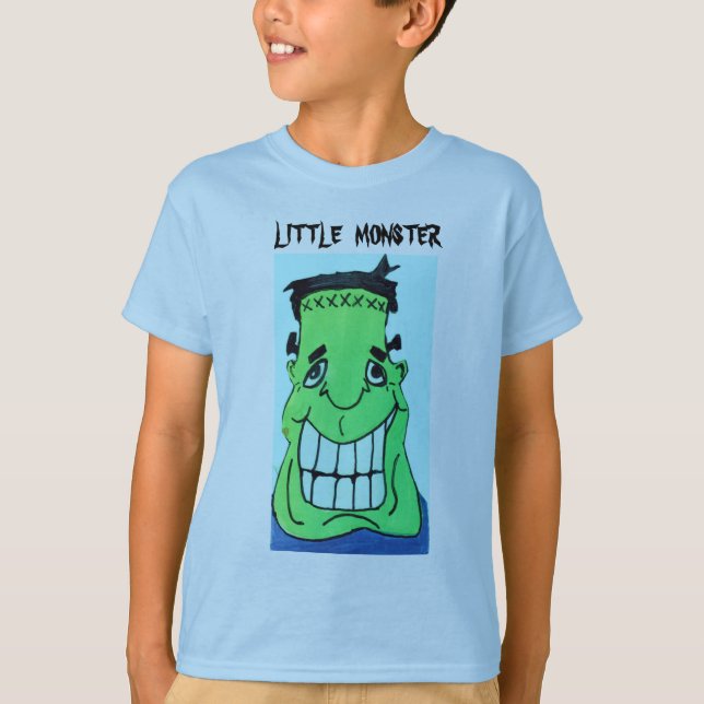 KLEINE MONSTER FRANKENSTEIN Jungs T-Shirt (Vorderseite)