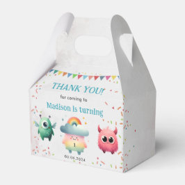 Kleine Monster-Geburtstagsparty Geschenkschachtel