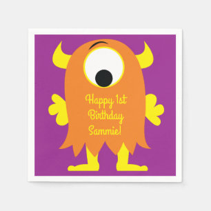 Kleine Monster Geburtstagsparty Serviette