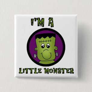 Kleine Monster Halloween-Hemden und -Geschenke Button