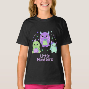 Kleine Monster Pastell Süß Halloween Kinder Kleink T-Shirt
