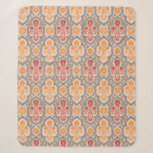 KLEINE MUGHAL BLUME PATTERN-DESIGN HINTERGRUNDKUNS SHERPADECKE