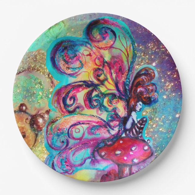 KLEINE MUSHÖMCHEN  PAPPTELLER (Vorderseite)