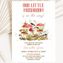 Kleine Mushroom-Babydusche