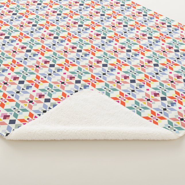 kleine Muster Sherpadecke (3/4)