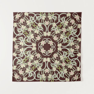 Kleine Narzisse, Jugendstil-Quadrat. Wandteppich