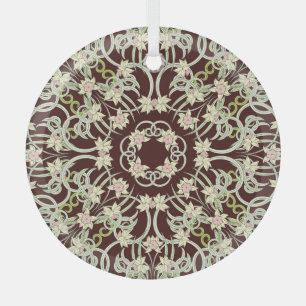 Kleine Narzissen, Jugendstil-Platz. Ornament Aus Glas