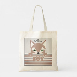 Kleine, neugierige Fox Tote Tasche