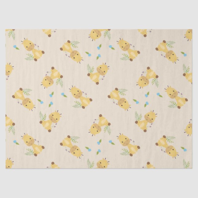 Kleine niedliche Giraffe Seidenpapier (Vorderseite)