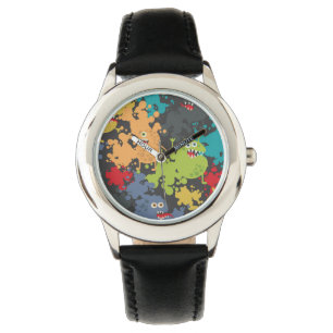 Kleine niedliche lustige Monster Armbanduhr
