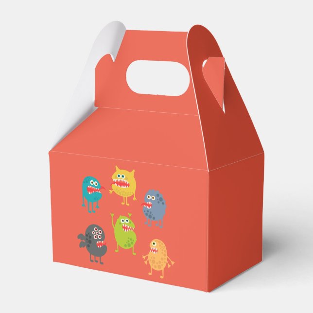 Kleine niedliche lustige Monster Geschenkschachtel (Vorderseite)