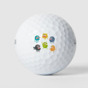 Kleine niedliche lustige Monster Golfball
