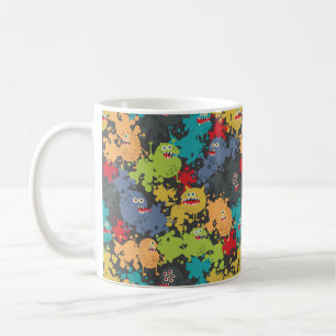 Kleine niedliche lustige Monster Kaffeetasse