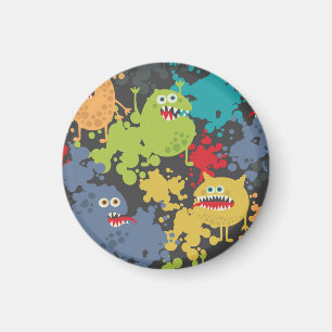 Kleine niedliche lustige Monster Magnet