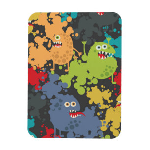 Kleine niedliche lustige Monster Magnet