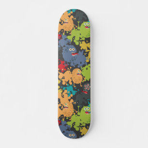 Kleine niedliche lustige Monster Skateboard