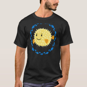 Kleine Niedliche Puffer Fische im Fischkreislauf T-Shirt
