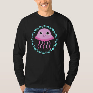 Kleine Niedliche Quallen im Fischkreislauf T-Shirt