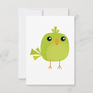 Kleine niedliche Vögel RSVP Karte