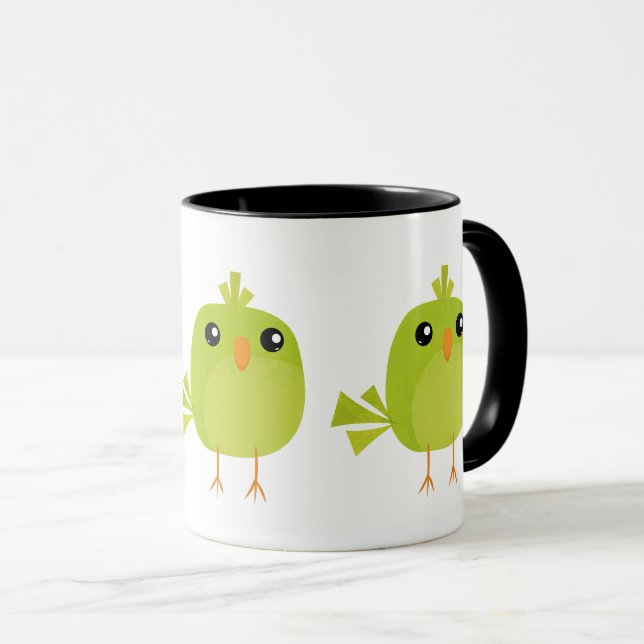 Kleine niedliche Vögel Tasse (VorderseiteRechts)